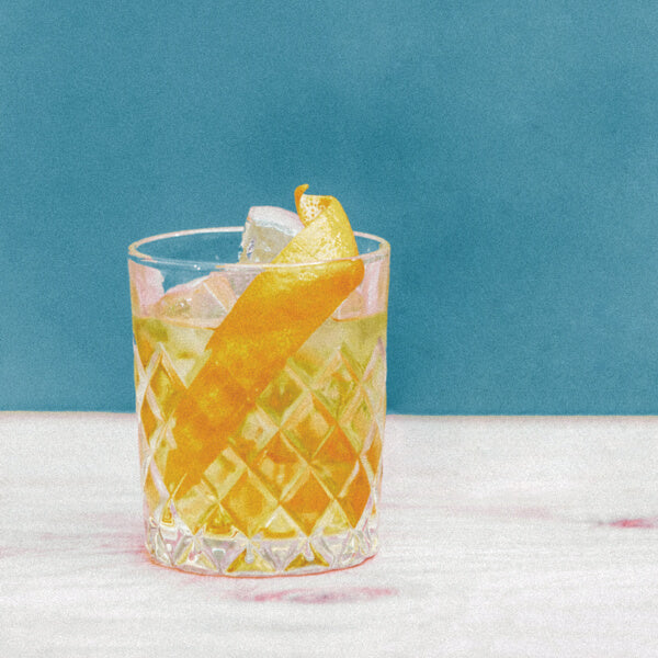 Small glass of french negroni