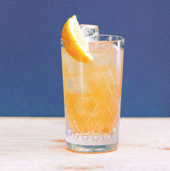 Gin and pear cocktail made with Maison Sassy cider