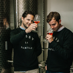 The founders of maison sassy sampling a cider