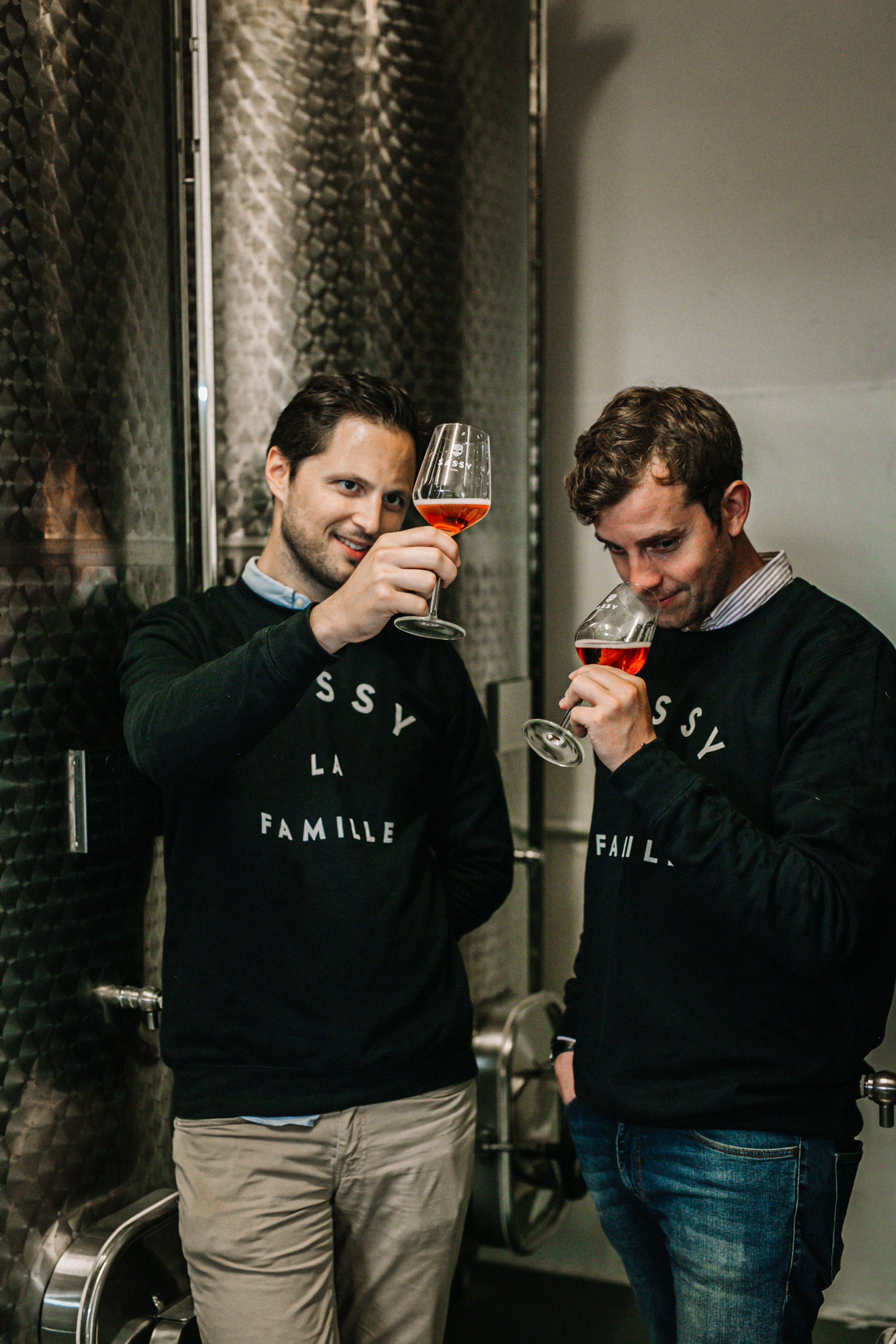 Maison Sassy founders sampling their french cider