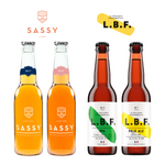 Sassy &amp; LBF Mixed Case – 12 bottles of French Ciders and Craft Beers (33 cl)
